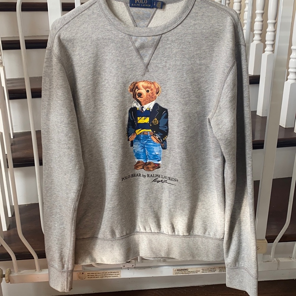 Polo crew neck sweater